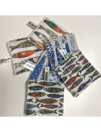 Lote de 5 Toalhetes reutilizáveis