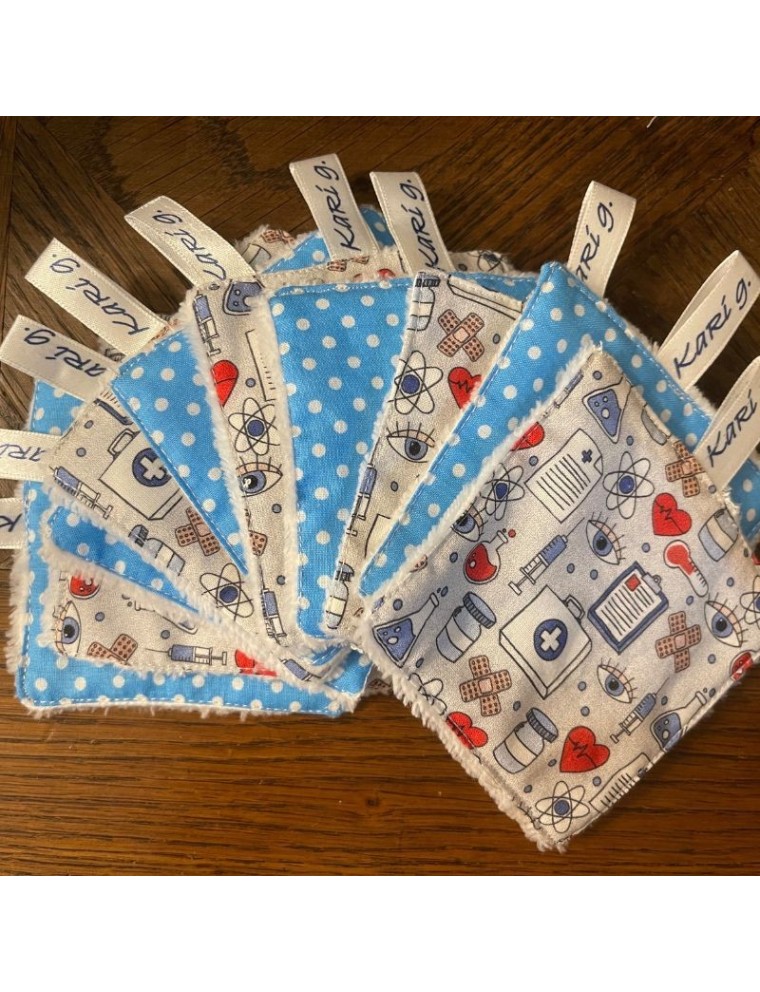 Lote 10 Toalhetes reutilizáveis