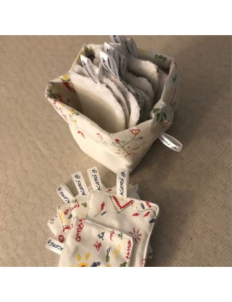 Lote 5 toalhetes + Cesto impermeável