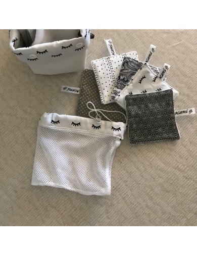 Lote 3 toalhetes + Saquinho para a máquina de lavar