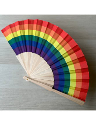 Leque de madeira, com personalização