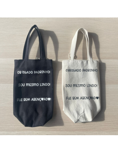 Mala de mão para garrafa com personalização