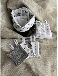 Lote de 5 Toalhetes Desmaquilhantes em Fibra de Bambu