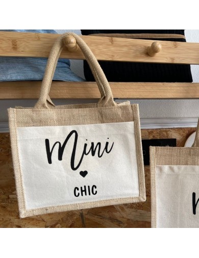 Mini Tote Bag de mão ou ombro, com personalização - (26x22cm)