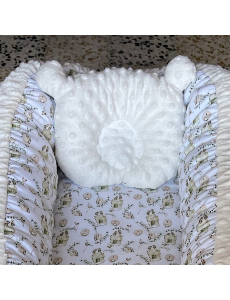 Almofada ortopédica para bebé com cabeça de ursinho