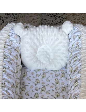 Almofada ortopédica para bebé com cabeça de ursinho