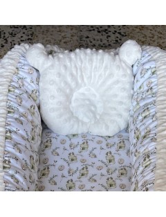 Almofada ortopédica para bebé com cabeça de ursinho